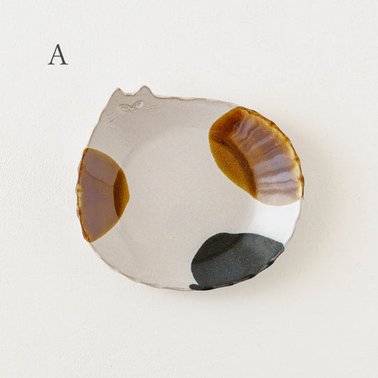 Cat plate S calico | Atelier Monora