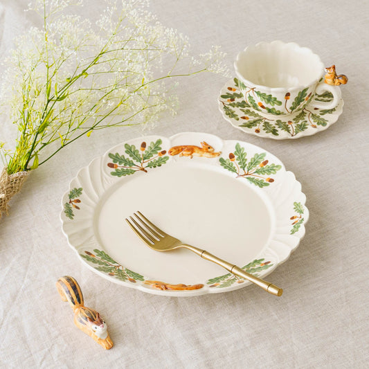 Squirrel frill teacup and saucer A | Sugar Poppo