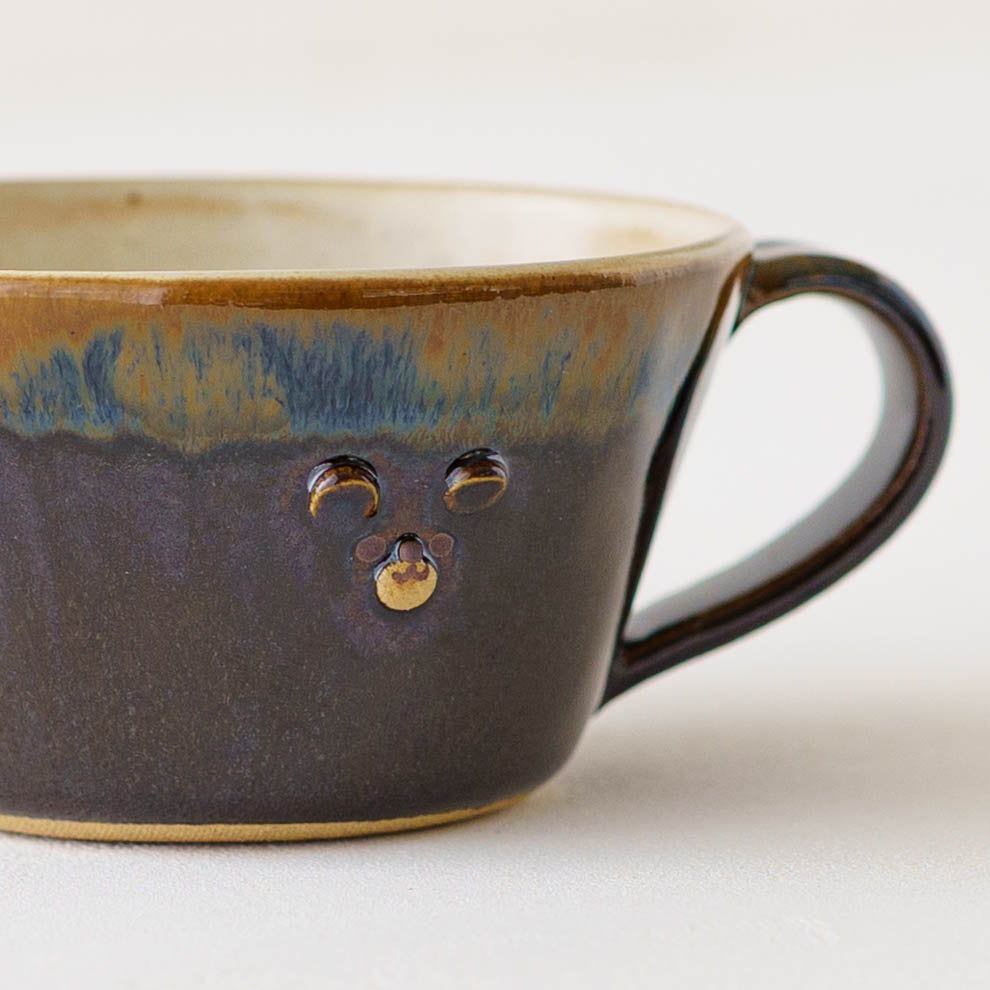 くまさんマグ 茶|アトリエ モノラー