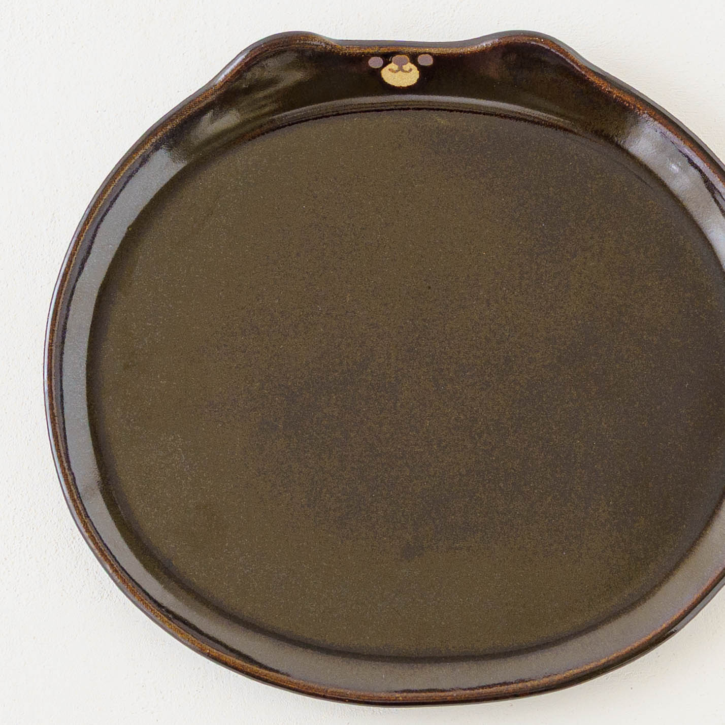 Bear plate brown L | Atelier Monora