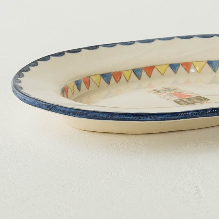 Oval Plate Small B | Yukiko Nagahama (Yabukarabou)