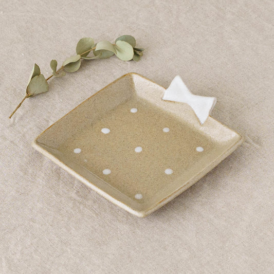 Gift box plate plate brown|Atelier Monora