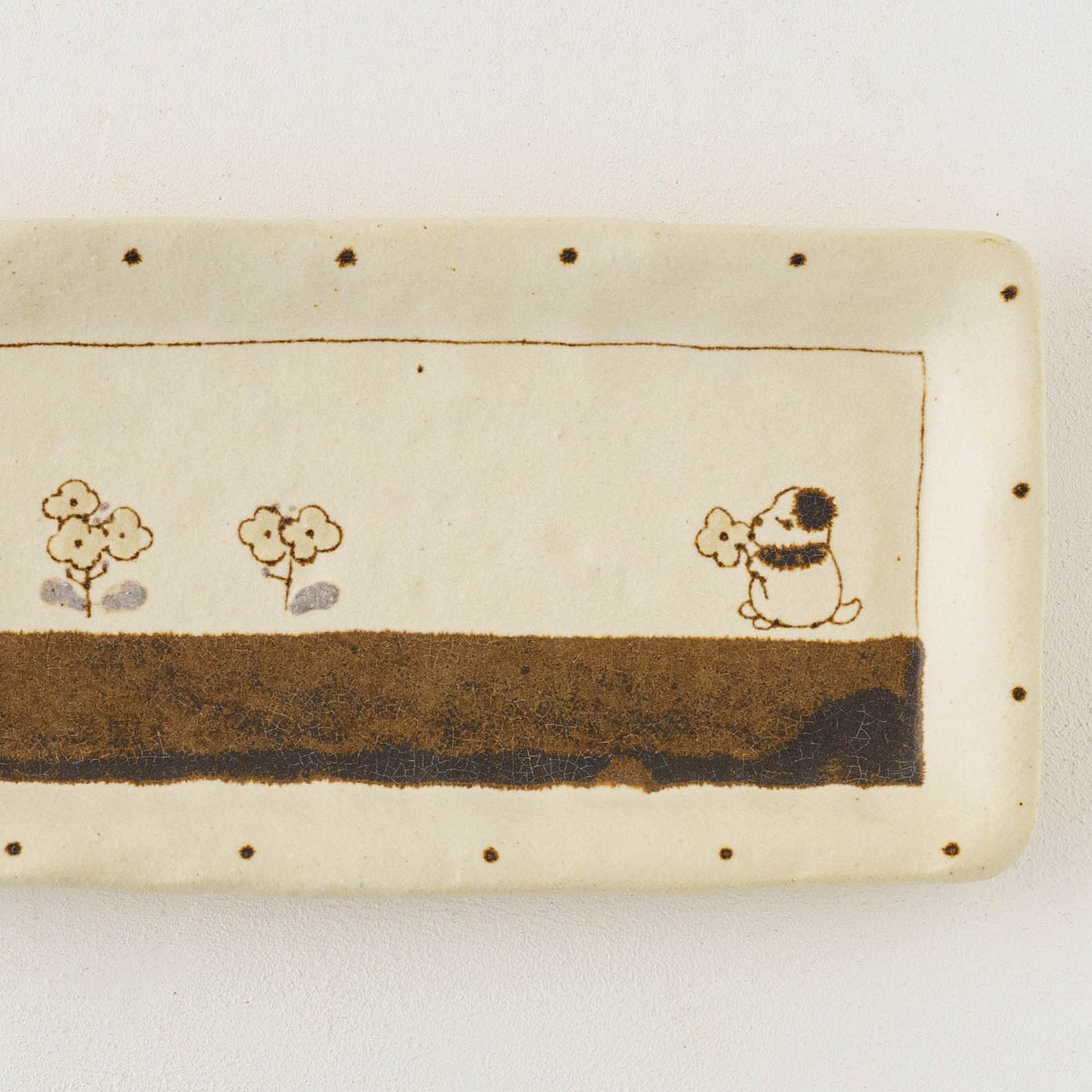 Tray L Dog| Maruban Ceramics Factory