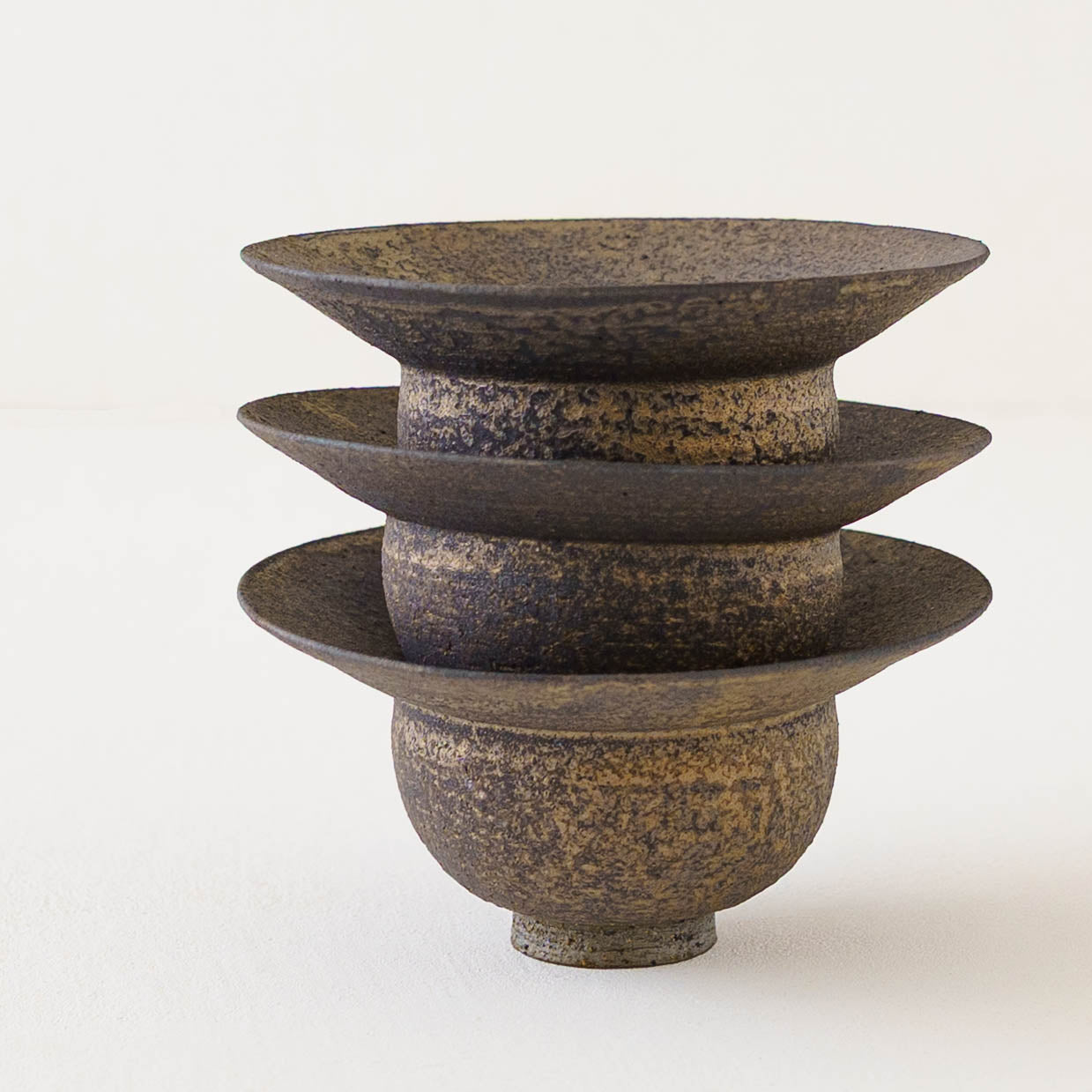 Bowl rim S brown | Sakiko Tomibe