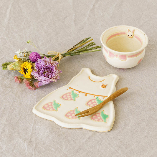 帽子とワンピースのセット いちご|木村涼子