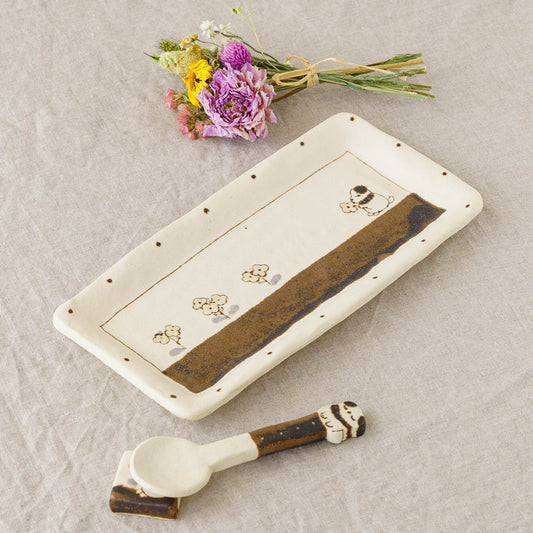 横長トレー 大 いぬ|丸伴工場