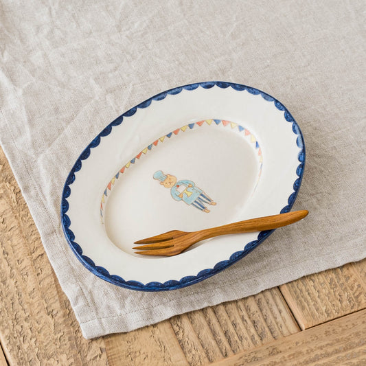 Oval Plate Small C|Yukiko Nagahama (Yabukarabou)