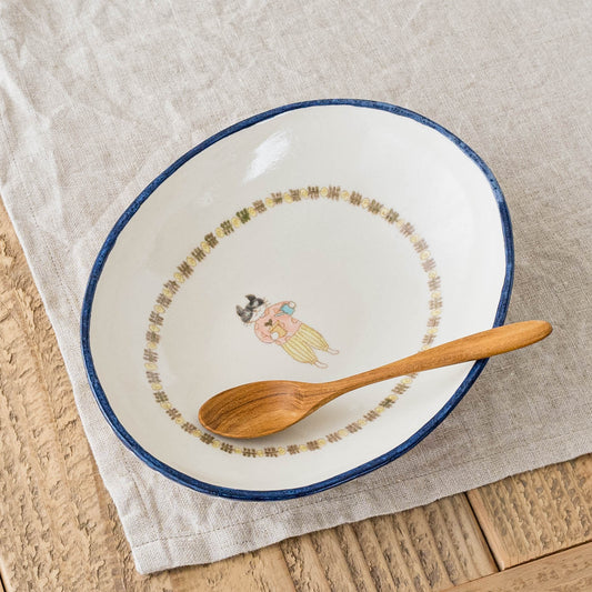 Oval Curry Plate A | Yukiko Nagahama (Yabukarabou)