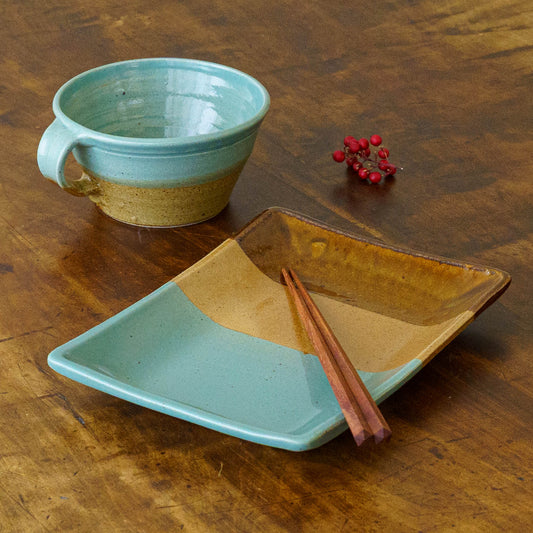 Square plate | Tomo Enokida, Enokida Kiln