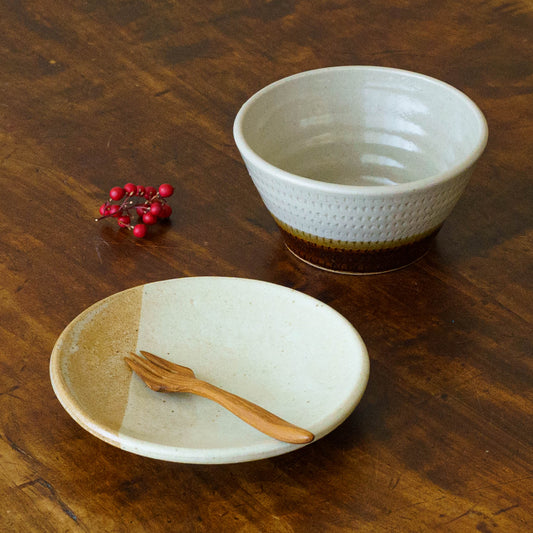 Small plate, white | Tomo Enokida, Enokida Kiln