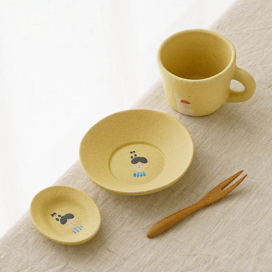 Bolw S Cat and boy Yellow C|Aya Watanuki