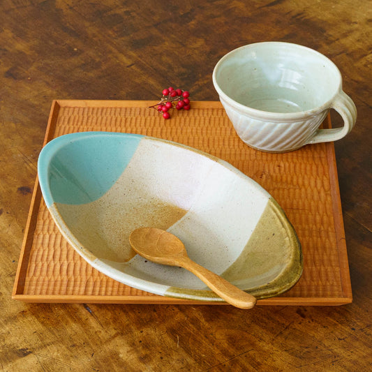 Curry plate C | Tomo Enokida, Enokida Kiln