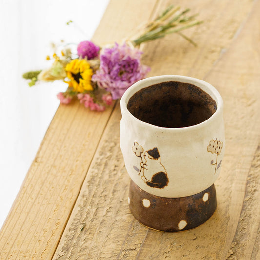 高台カップ ねこ|丸伴工場