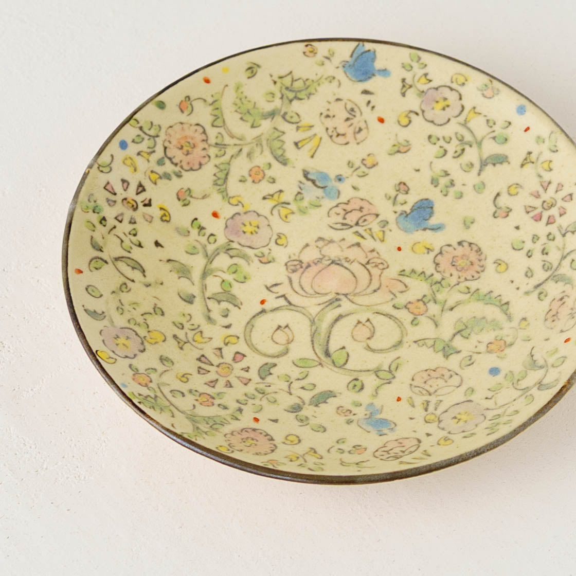 Lotus Bluebird Sarasa Plate | Hahamiya