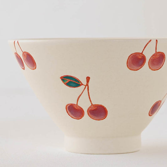 波佐見焼 fruits ごはん茶碗 サクランボ Hasamiyaki Rice Bowl Cherry