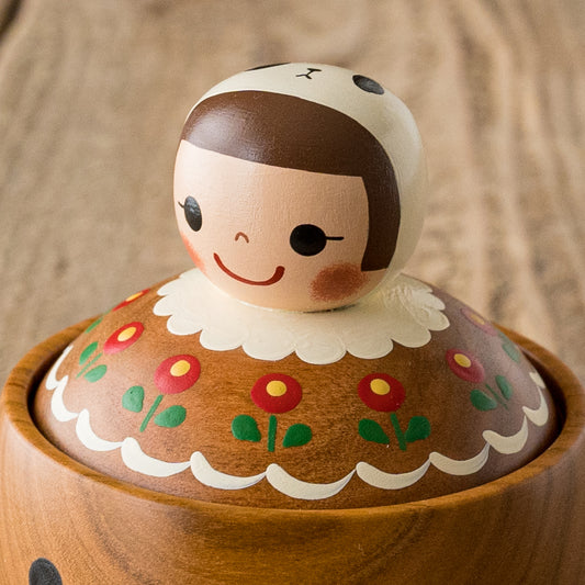 木絵雑貨さんのシュガーポットパンダ