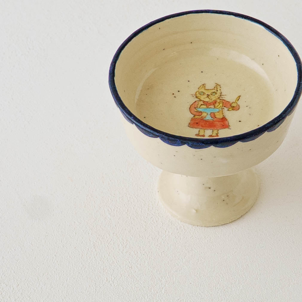 ねこ デザートカップ D|長浜由起子(やぶから房)