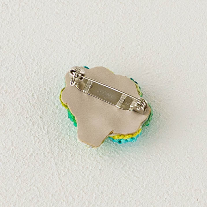刺繍ブローチ ブロッコリー|あおのいえ