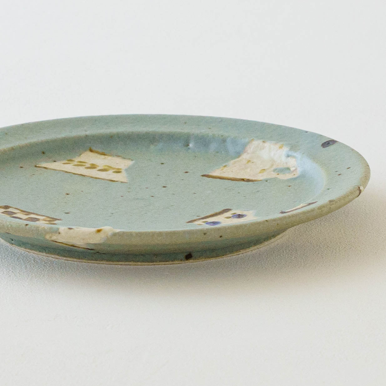 6寸リムプレート うつわ ターコイズブルー|原田晴子