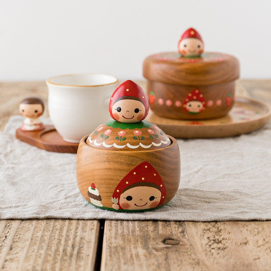 木絵雑貨さんのシュガーポットいちご