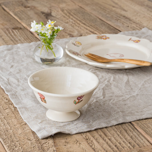 長浜由起子さんの小花絵付デザートカップ