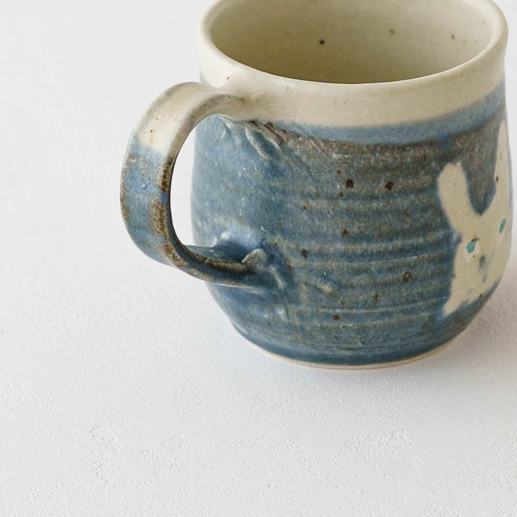 マグカップ うさぎ ネイビー|原田晴子