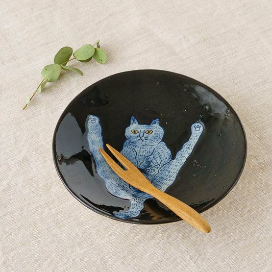 13cm plate Cat B|poetoria Yuka Taneda