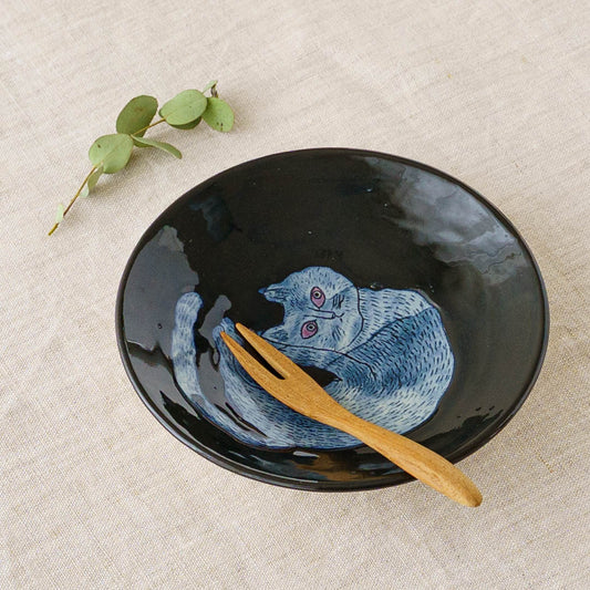 13cm plate Cat F|poetoria Yuka Taneda
