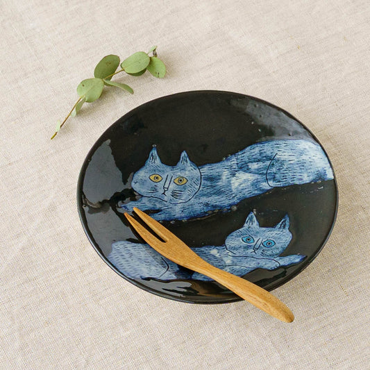 13cm plate Cat C|poetoria Yuka Taneda