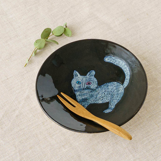 13cm plate Cat D|poetoria Yuka Taneda