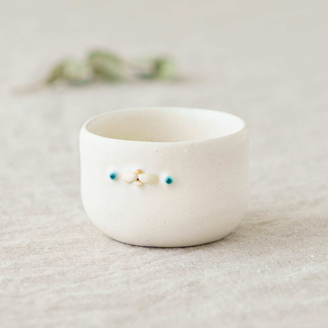 堀江遼子　ryoko horie 器　プリン　ぽんぽこ 陶芸作家 堀江遼子 poco bowl white｜鎌倉山 作家もののうつわ通販