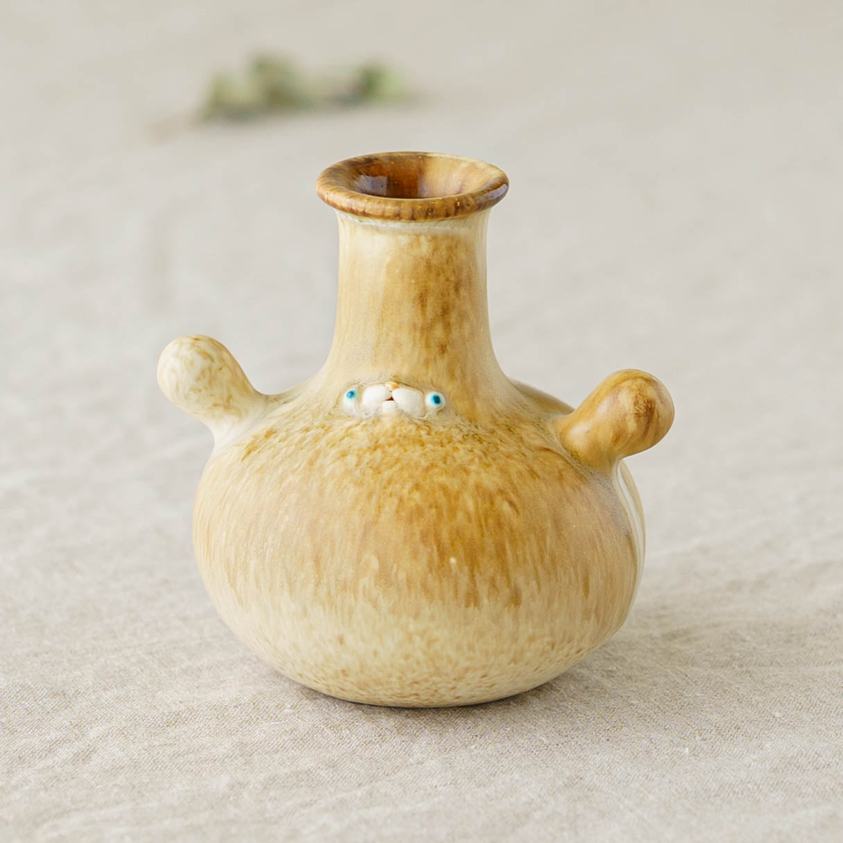 陶芸作家 堀江遼子 frasco vase brown｜鎌倉山 作家もののうつわ通販