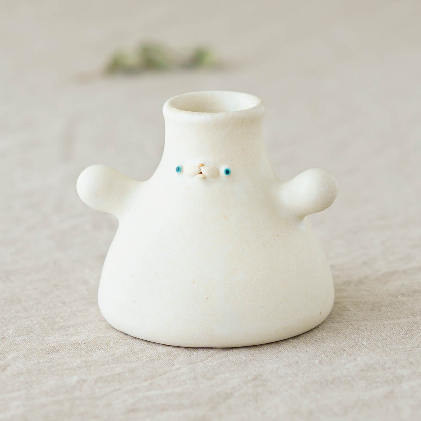 陶芸作家 堀江遼子 frasco vase white｜鎌倉山 作家もののうつわ通販