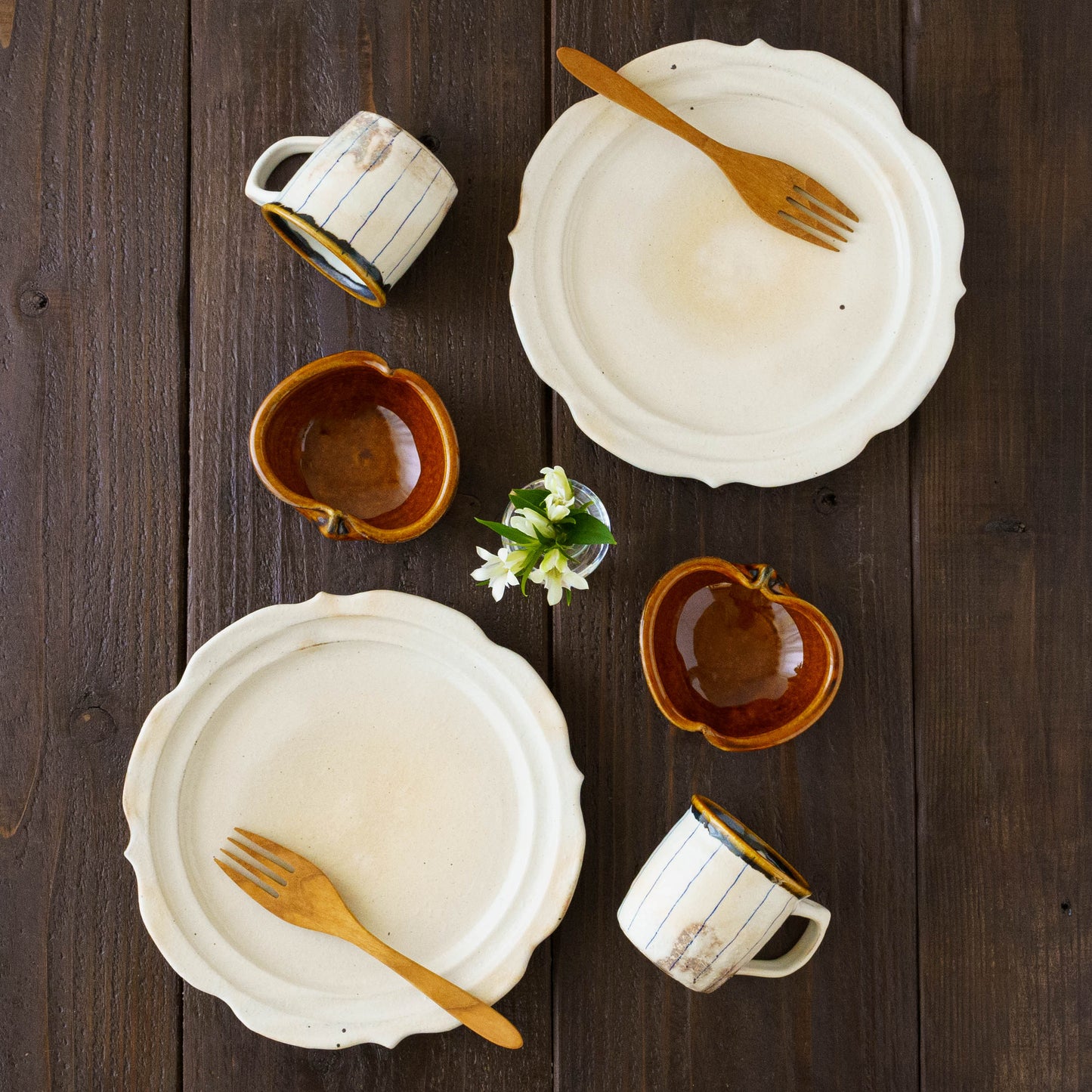 アメ釉 りんご鉢 豆|古谷製陶所