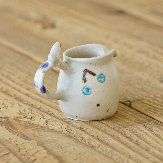 Mini pitcher bird and cherry white | Harada Haruko