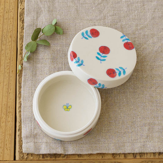 lidded vessel Rose | Ayako Ikawa