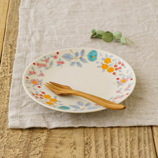 15cm plate flower, orange | Ayako Igawa