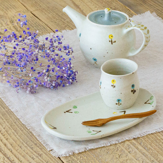 Flute cup S flower white | Harada Haruko