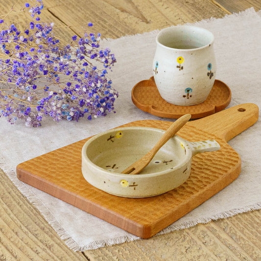 Dip Dish S flower brown | Harada Haruko