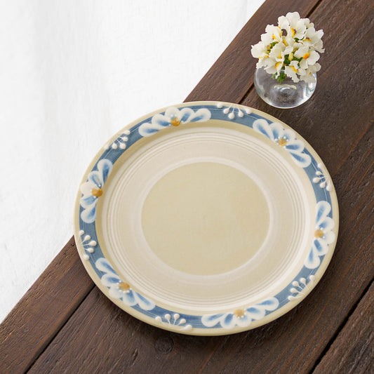 23cm plate blue | Adachino pottery