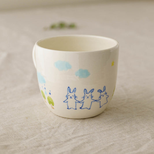 Mug Three Rabbits | Kyoko Kitadai