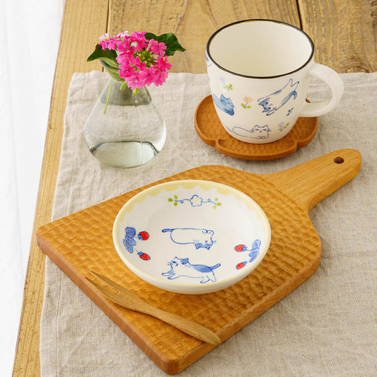 Bean plate Strawberries and Cats | Kyoko Kitadai