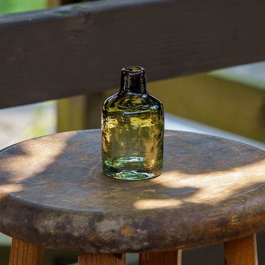 Bottle-shaped vase S olive | Nijinoha