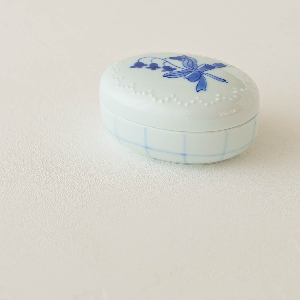 ボンボニエール すずらん|染付窯屋 眞窯