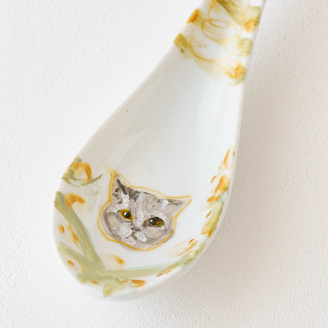 絵付けレンゲ E|クロミヤアイ