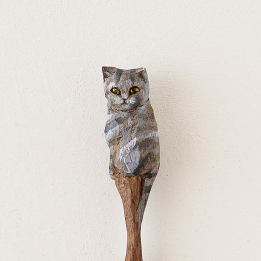 木彫りスプーン C|クロミヤアイ