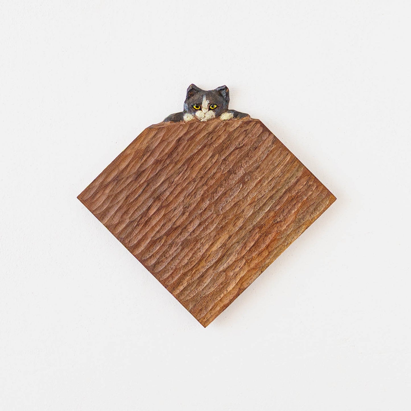 木彫りプレート A|クロミヤアイ