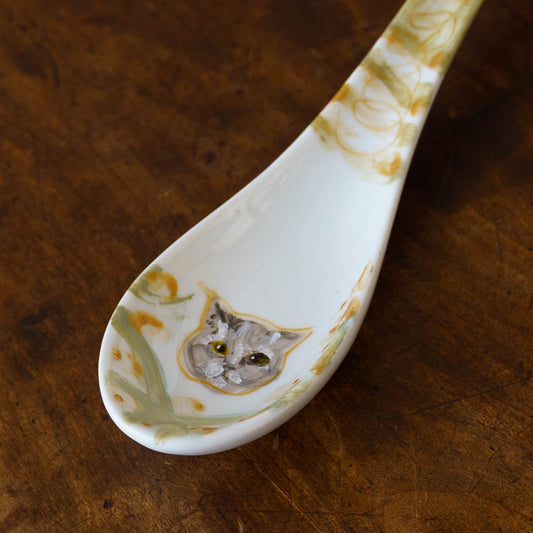 絵付けレンゲ E|クロミヤアイ