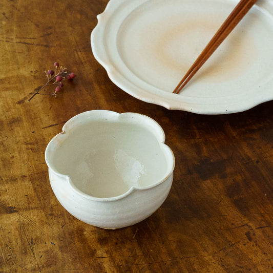 Flower Bowl White | Furutani Pottery