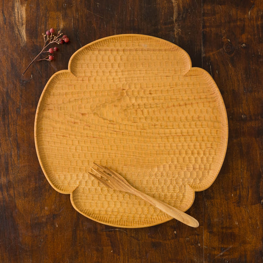 高塚和則さんの花形パン皿大さくら